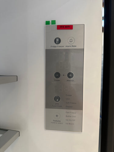 Factory second Fisher & Paykel 538L Quad Door Refrigerator with Ice and Water Black Stainless Steel  Model: RF605QNUVB1 - Second Hand Appliances Geebung